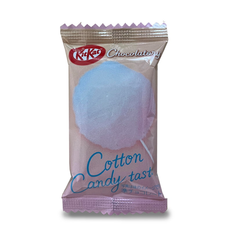 Cotton candy flavored kitkat from the chocolatory in japan